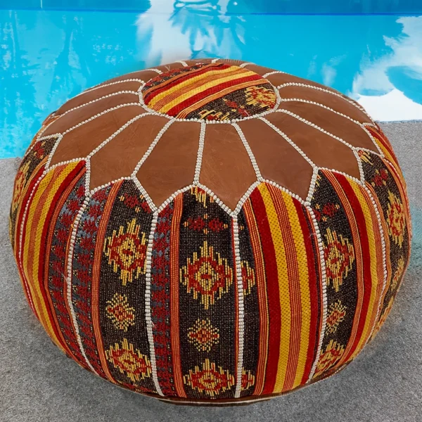 Moroccan Colored Moropouf Pouf