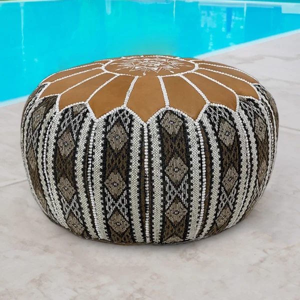 Moroccan Cookies and Cream Pouf