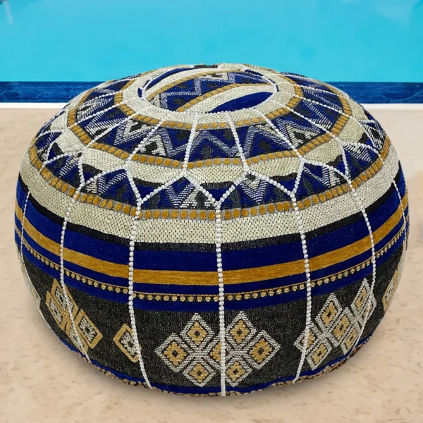 Moroccan Navy Nights Pouf